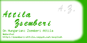 attila zsemberi business card